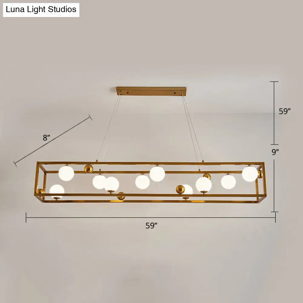 DecorBites™ Metal Pendant Light with Milk Glass Shade for Industrial Dining Rooms