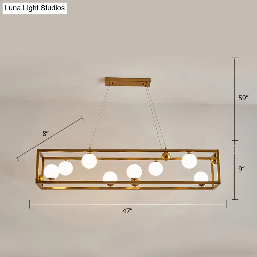 DecorBites™ Metal Pendant Light with Milk Glass Shade for Industrial Dining Rooms