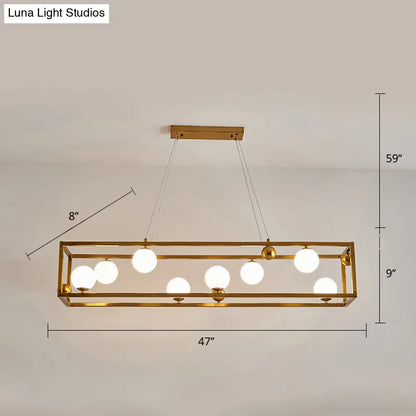 DecorBites™ Metal Pendant Light with Milk Glass Shade for Industrial Dining Rooms