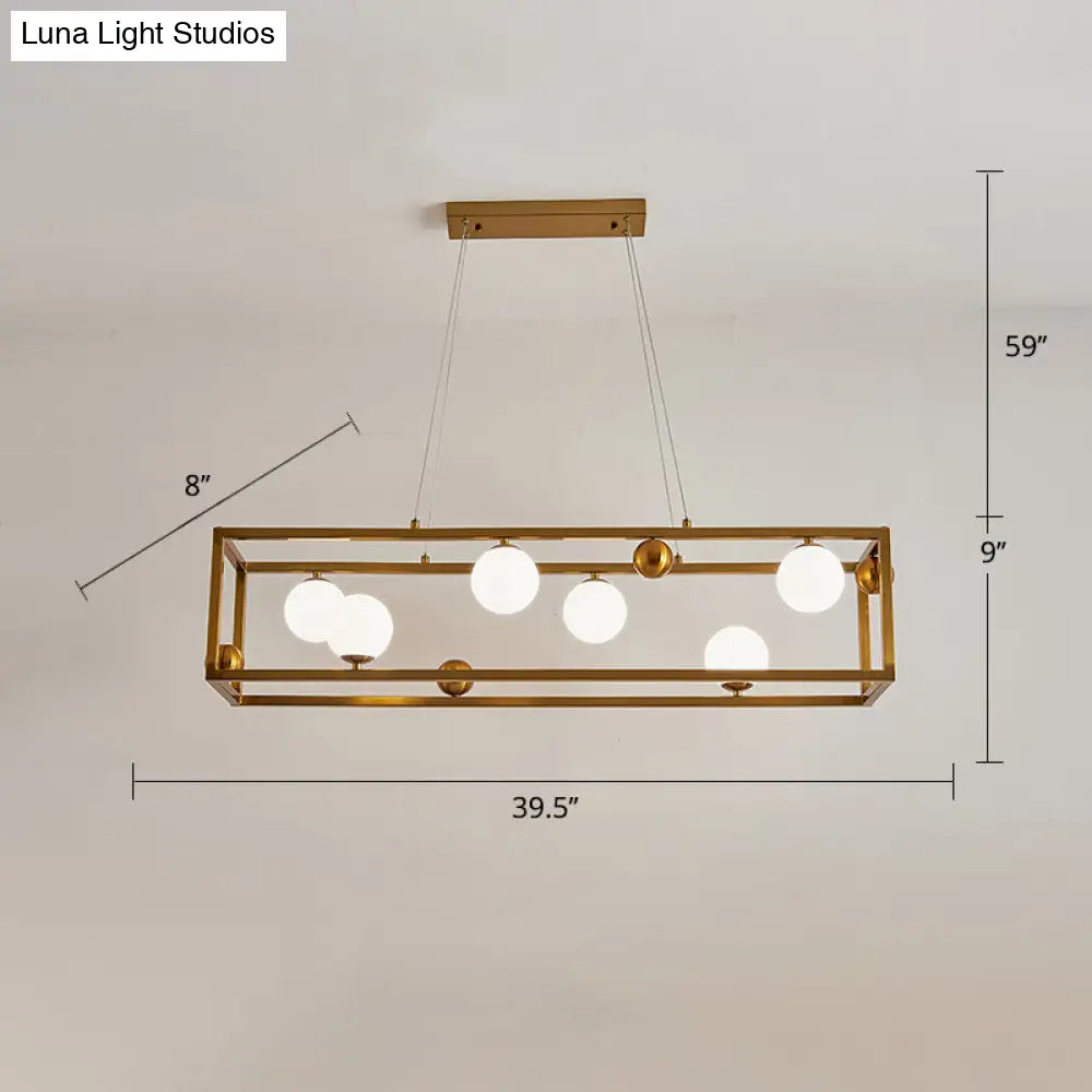 DecorBites™ Metal Pendant Light with Milk Glass Shade for Industrial Dining Rooms