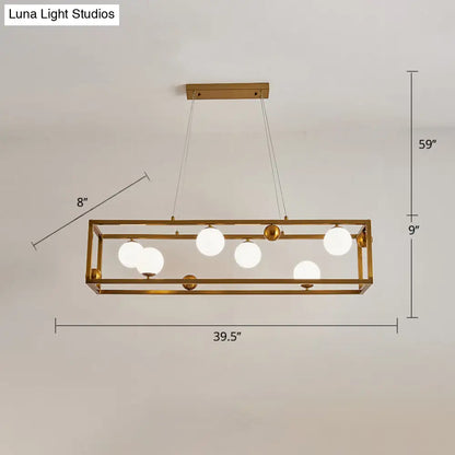 DecorBites™ Metal Pendant Light with Milk Glass Shade for Industrial Dining Rooms