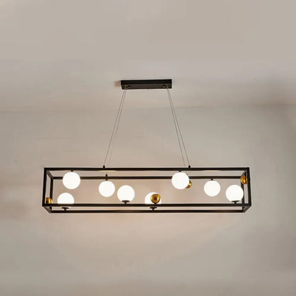 DecorBites™ Metal Pendant Light with Milk Glass Shade for Industrial Dining Rooms