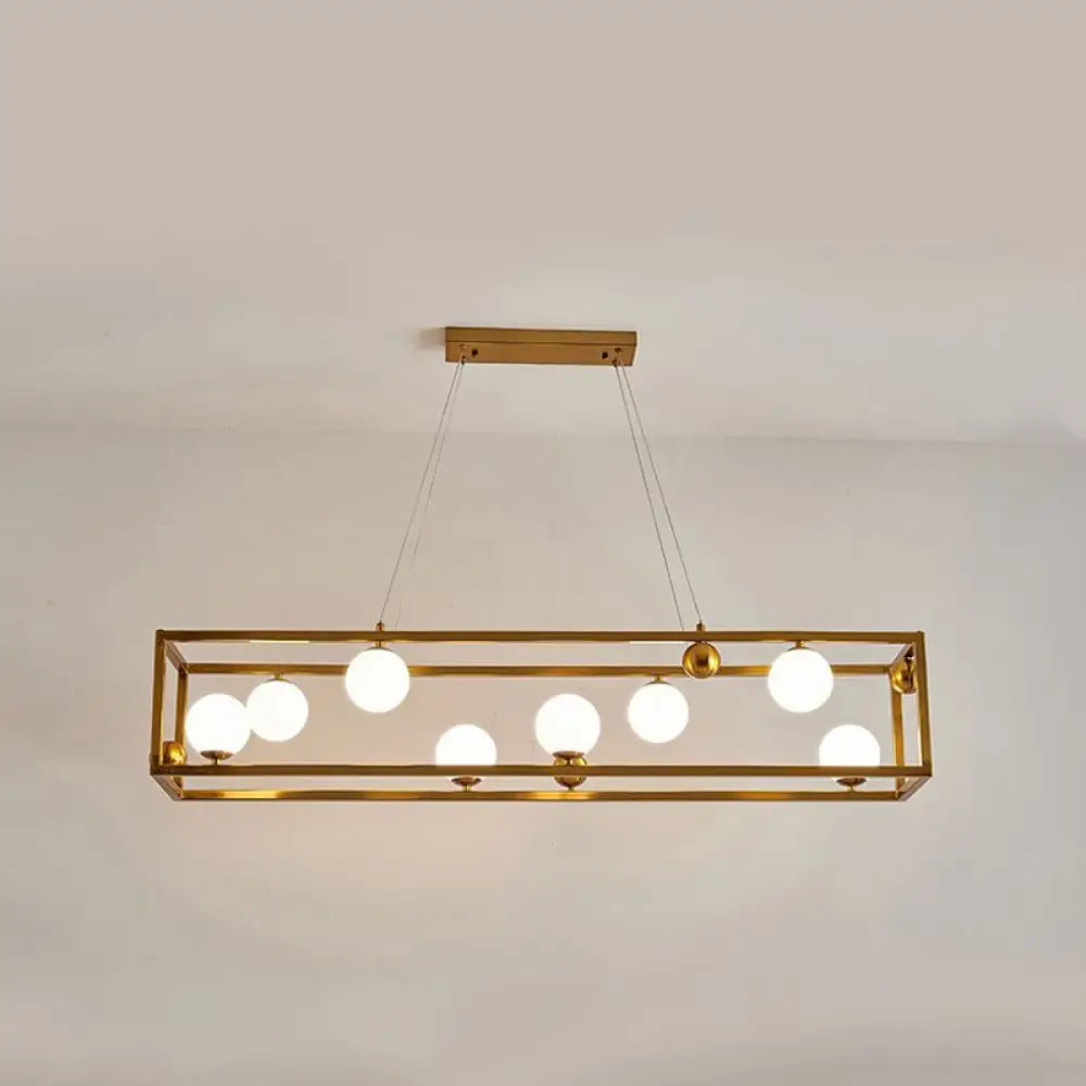 DecorBites™ Metal Pendant Light with Milk Glass Shade for Industrial Dining Rooms