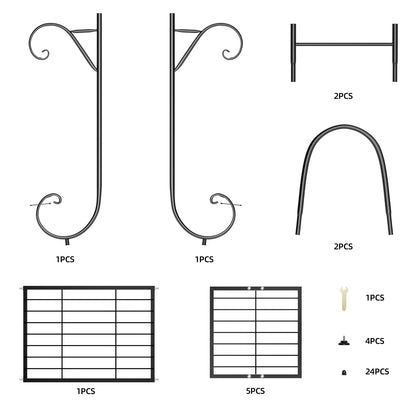 DecorBites™ Metal Plant Stand - 6 Tier Display Rack
