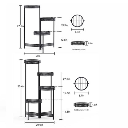 DecorBites™ Metal Plant Stand for Indoor and Outdoor