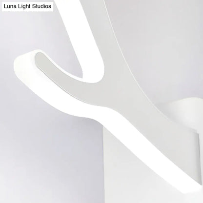 DecorBites™ Metallic Antler Sconce LED Wall Lamp for Bedroom