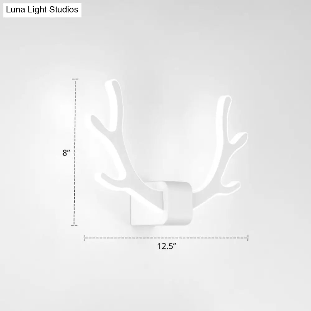 DecorBites™ Metallic Antler Sconce LED Wall Lamp for Bedroom