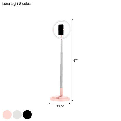 DecorBites™ Metallic LED Makeup Lamp with Phone Holder and USB Fill Light in 3 Colors