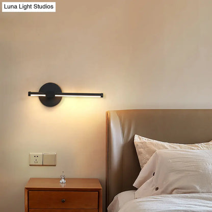 DecorBites™ Metallic LED Stick Wall Sconce - Minimalist Bedside Lighting Solution