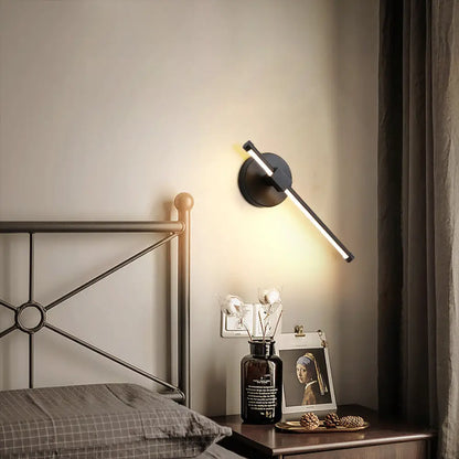 DecorBites™ Metallic LED Stick Wall Sconce - Minimalist Bedside Lighting Solution