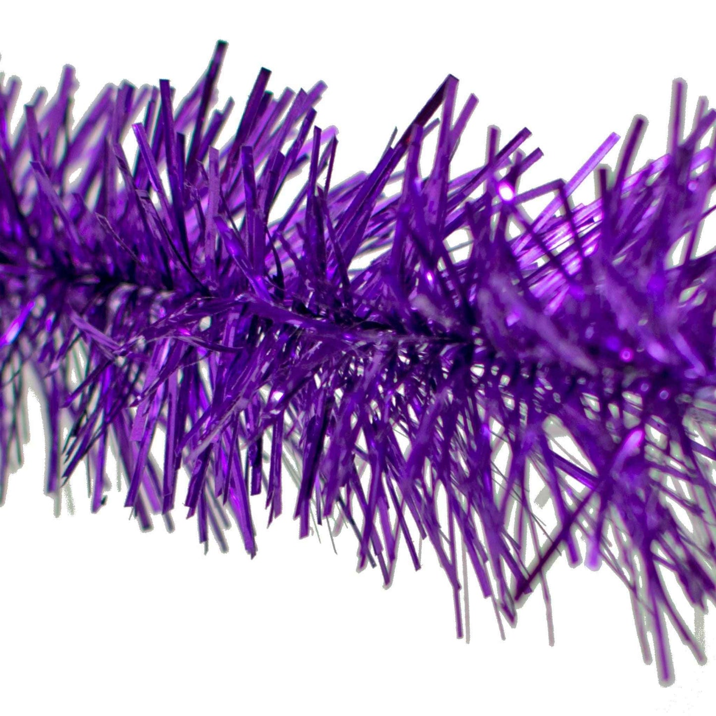 Metallic Purple Tinsel Garland