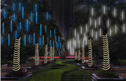 DecorBites™ Meteor Shower LED String Lights for Outdoor Decor