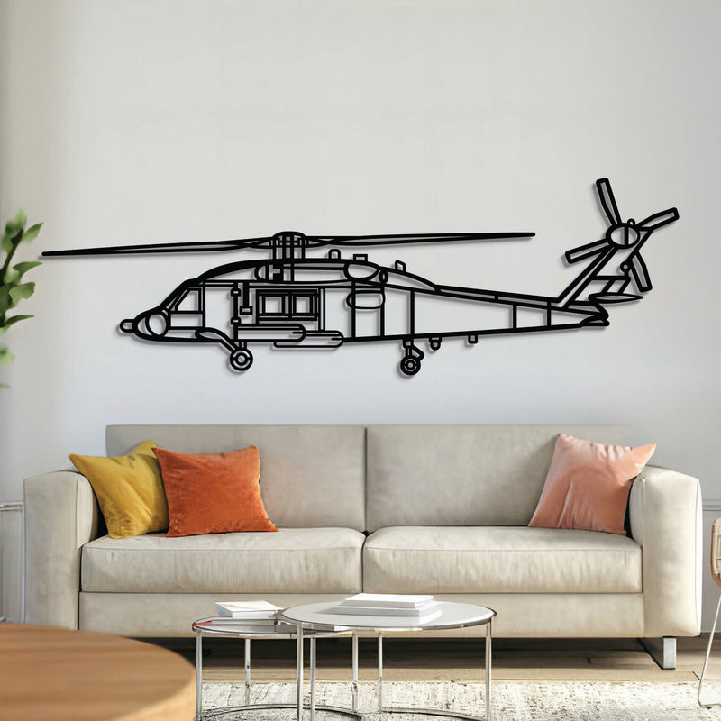 MH-60 Seahawk Metal Aircraft Wall Art - NCP0583, front view