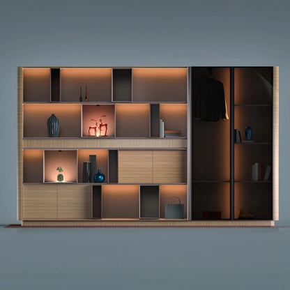 Sonnet · Office Shelves w/ Integrated Lighting