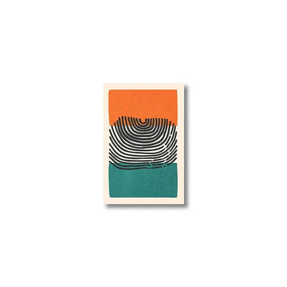 DecorBites™ Mid Century Abstract Color Block Wall Art Set