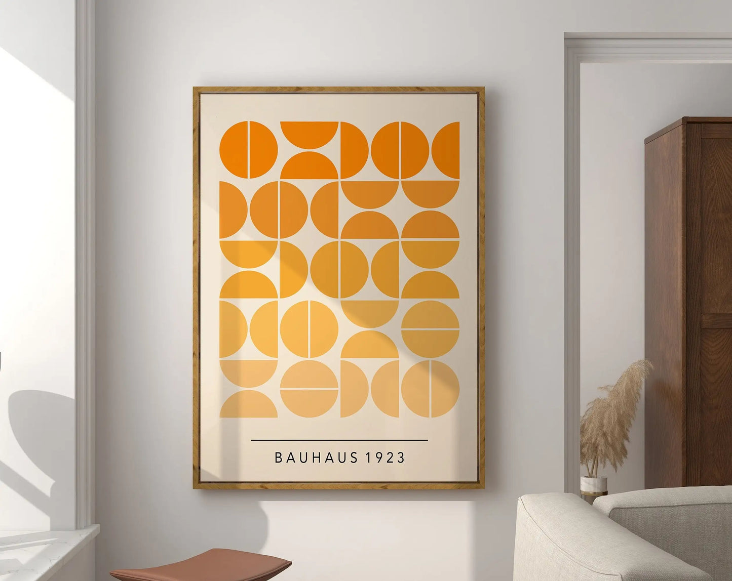 DecorBites™ Mid Century Geometric Canvas Wall Art