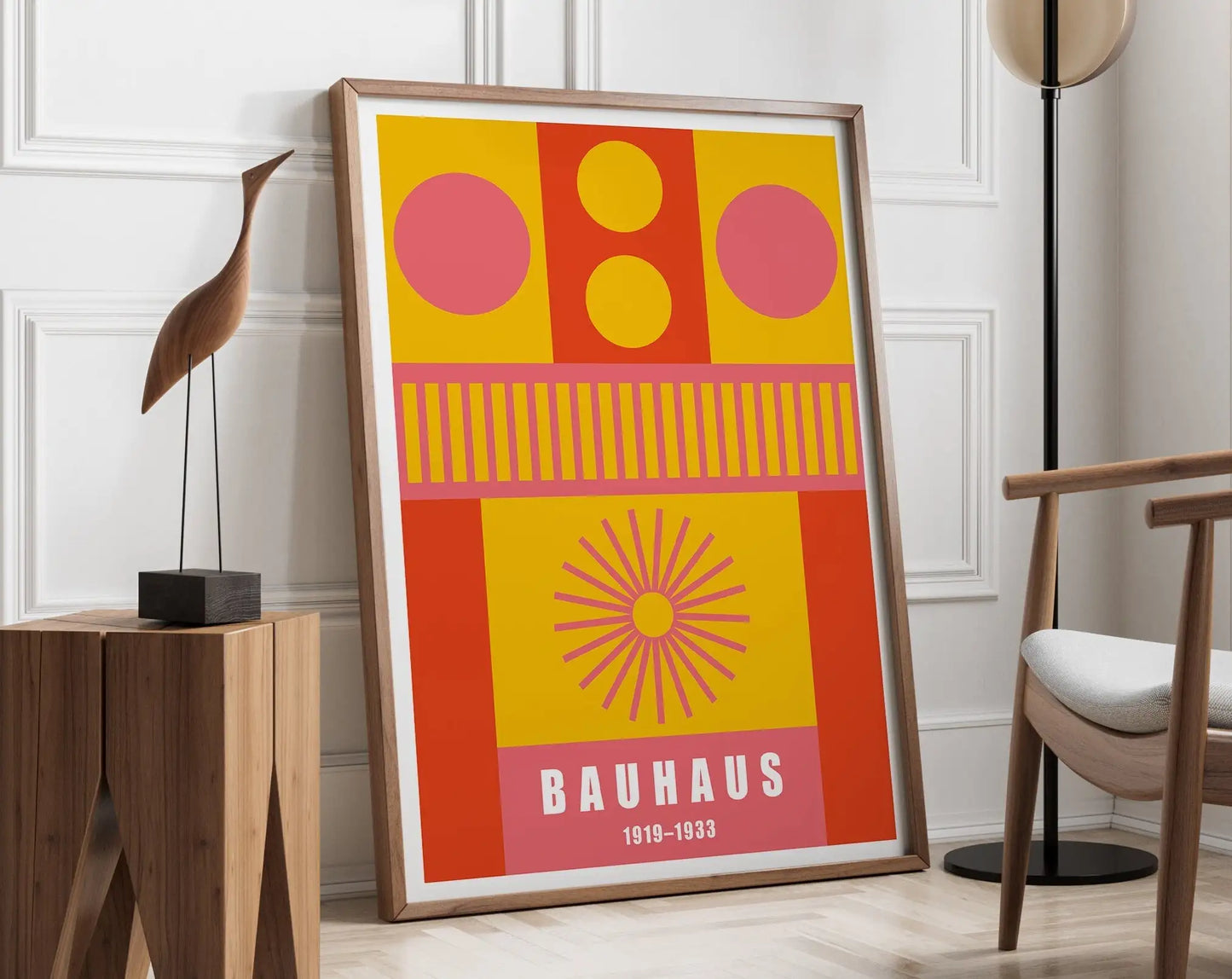 DecorBites™ Mid Century Geometric Canvas Wall Art