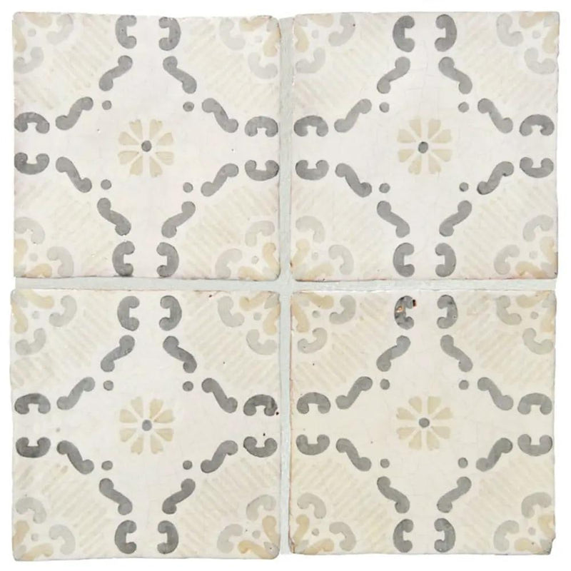 Sicilian Sand Glazed Terracotta Accent Tiles 6x6