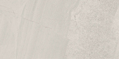 Milestone North White Stone Look Porcelain Tiles 12x24