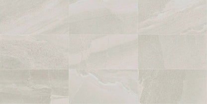 Milestone North White Stone Look Porcelain Tiles 12x24