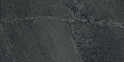 Milestone West Black Stone Look Porcelain Tiles 12x24