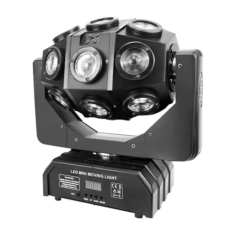 Mini black red green laser light moving head – nightclub party room