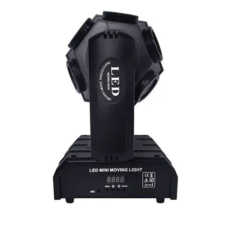 Mini black red green laser light moving head – nightclub party room