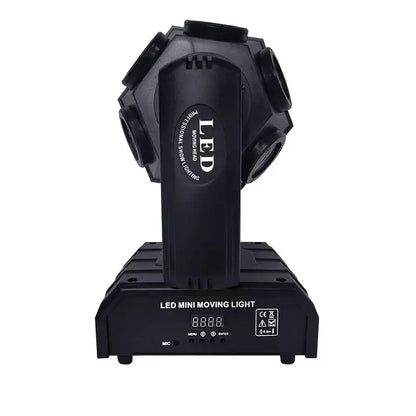 Mini black red green laser light moving head – nightclub party room