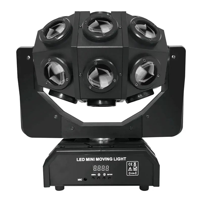 Mini black red green laser light moving head – nightclub party room
