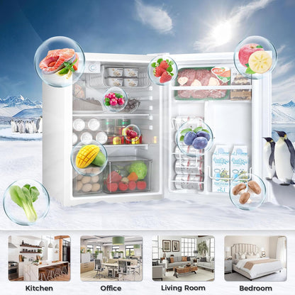 Mini Compact Refrigerator with Freezer, 2.6 Cu.Ft 58070RRE0