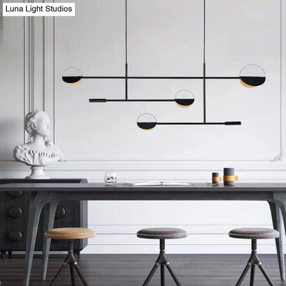DecorBites™ Minimalist 3-Arm Pendant Light with 4 Bulbs for Dining Room Island