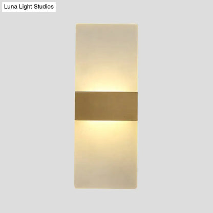 Minimalist acrylic gold wall sconce bedroom wall lamp