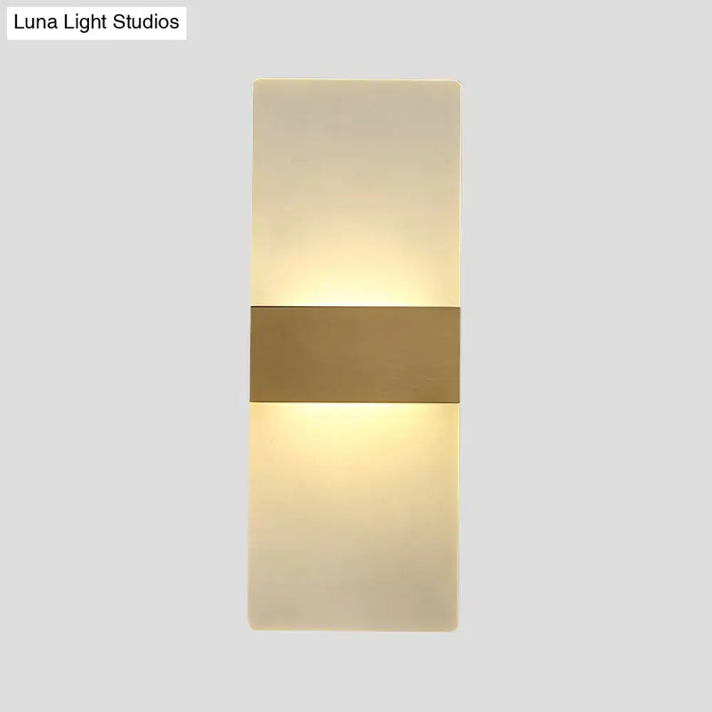 Minimalist acrylic gold wall sconce bedroom wall lamp