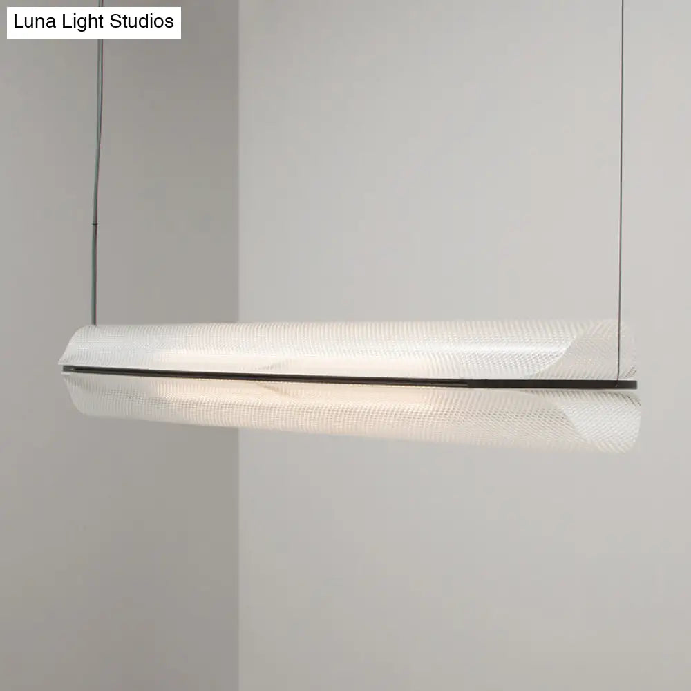DecorBites™ Minimalist Acrylic Pipe LED Hanging Lamp - Clear Island Light Fixture