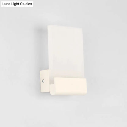 DecorBites™ Minimalist Acrylic Rectangle Wall Mount LED Sconce Lamp - Bedside Light with Warm/White Glow