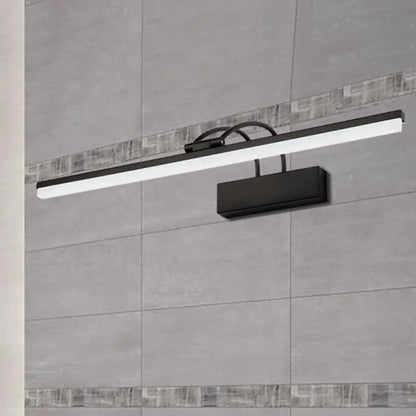 DecorBites™ Minimalist Acrylic Vanity Lighting Fixture - 16"/20" Modern LED Wall Mount Light in Black for Bathroom with Warm/White Light