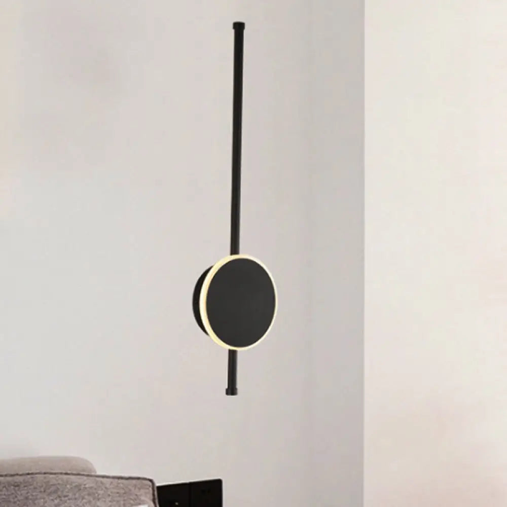 DecorBites™ Minimalist Acrylic Wall Sconce with LED Light in Black/White - Available in 3 Sizes