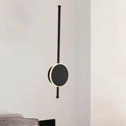 DecorBites™ Minimalist Acrylic Wall Sconce with LED Light in Black/White - Available in 3 Sizes