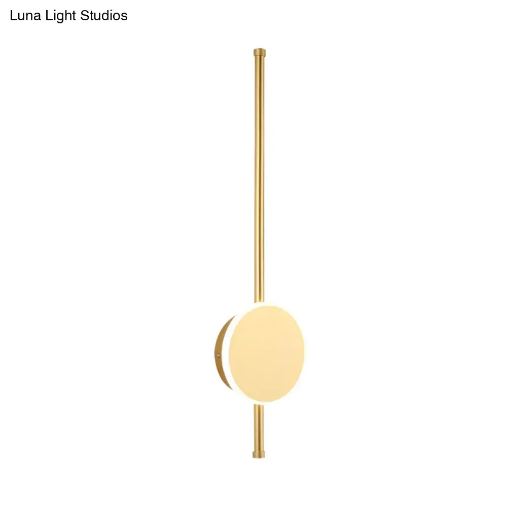 DecorBites™ Minimalist Acrylic Wall Sconce with LED Light in Black/White - Available in 3 Sizes