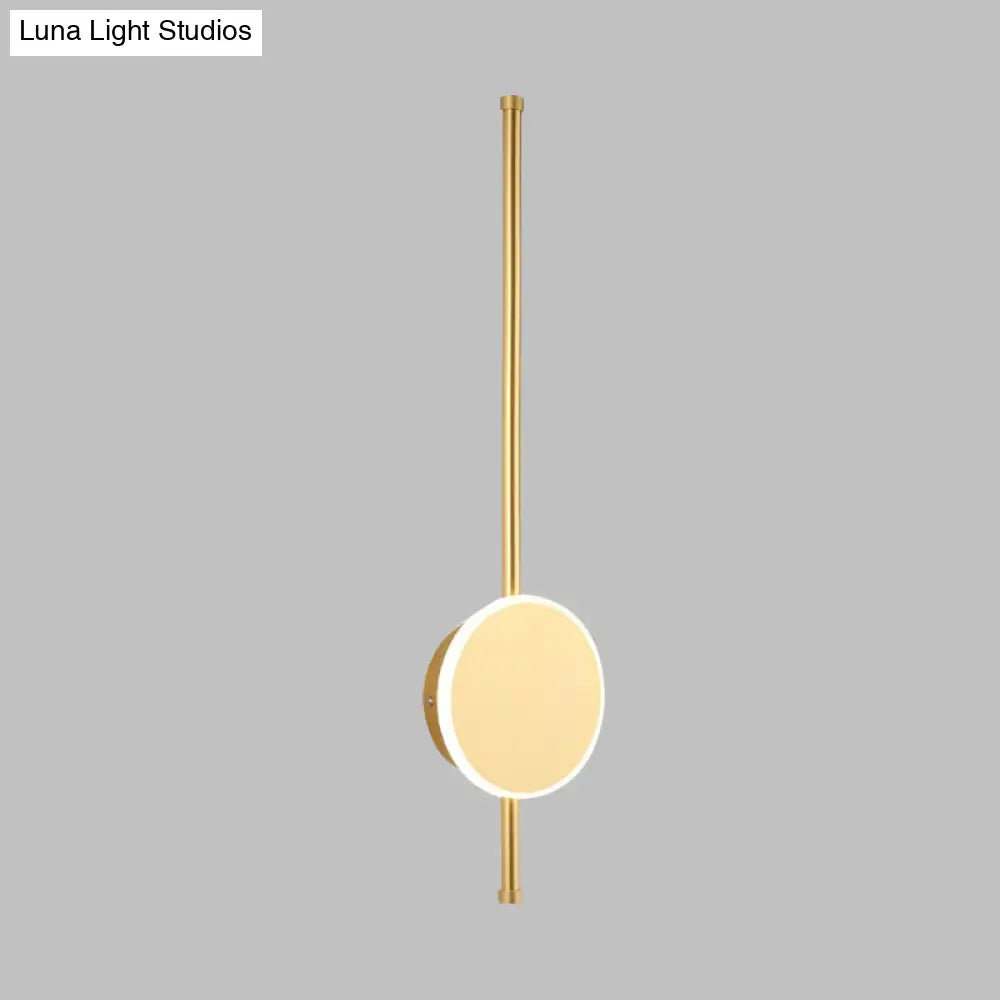 DecorBites™ Minimalist Acrylic Wall Sconce with LED Light in Black/White - Available in 3 Sizes