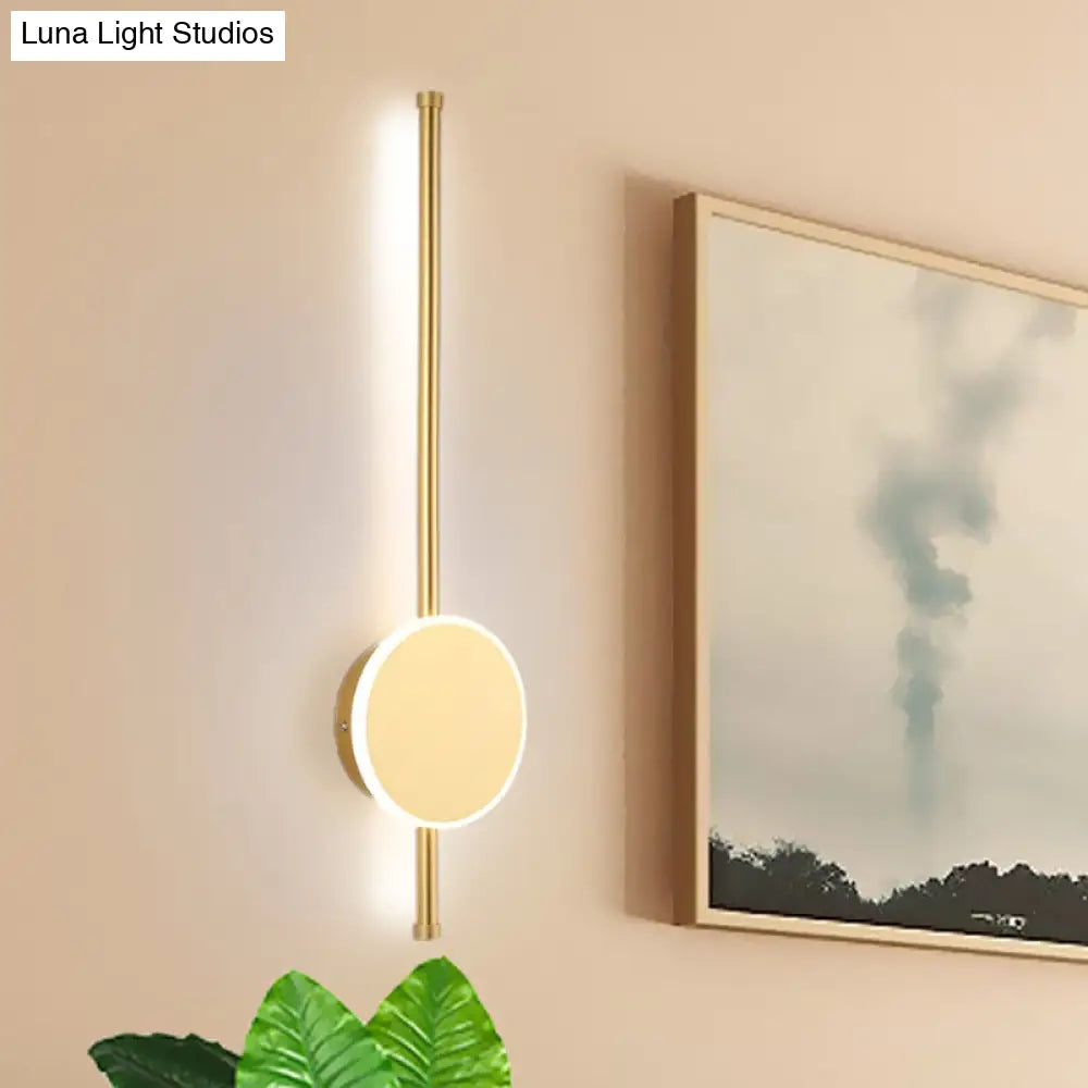 DecorBites™ Minimalist Acrylic Wall Sconce with LED Light in Black/White - Available in 3 Sizes