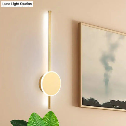 DecorBites™ Minimalist Acrylic Wall Sconce with LED Light in Black/White - Available in 3 Sizes