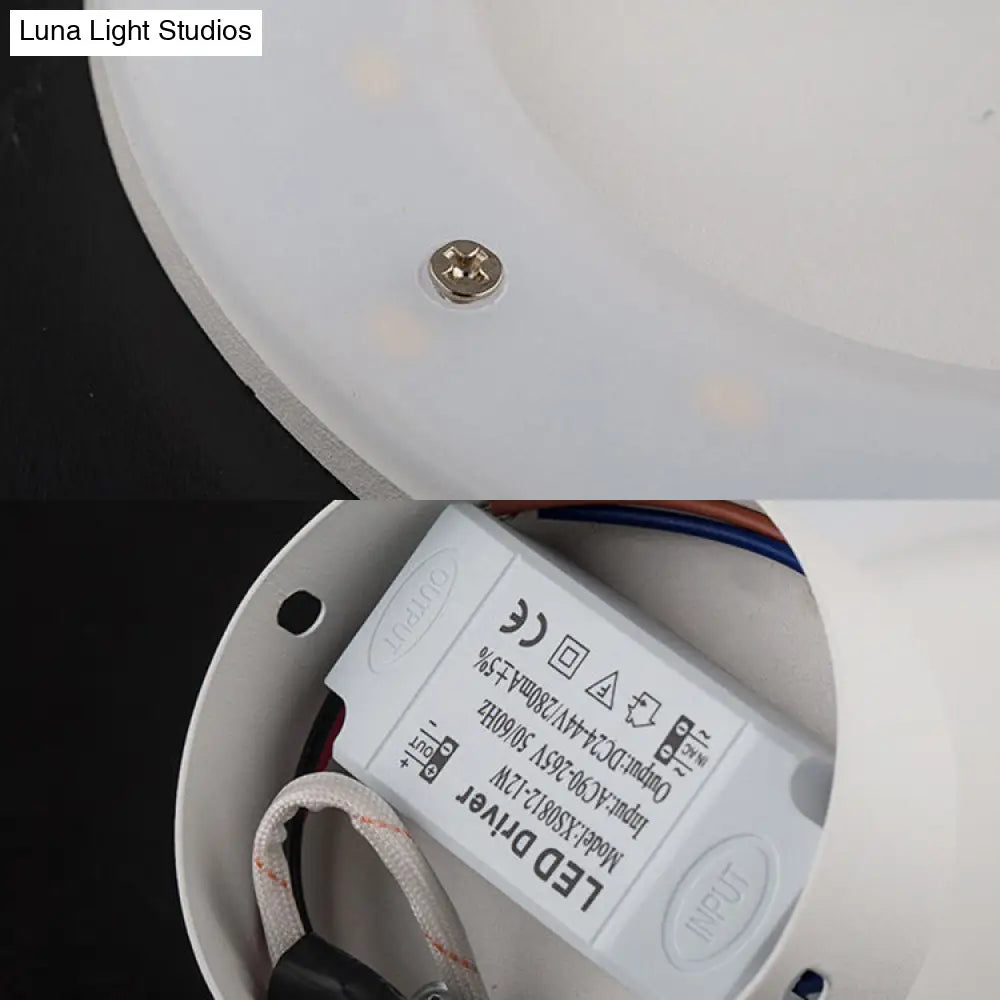 DecorBites™ Minimalist Aluminum LED Wall Sconce in Circle/Square Shape - Warm/Natural Lighting