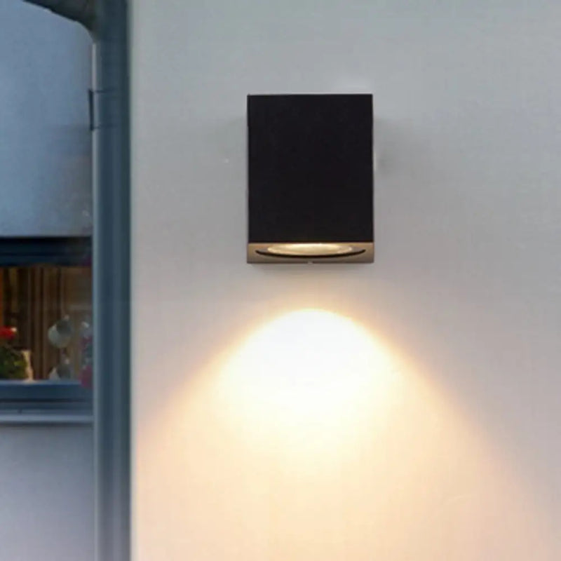 DecorBites™ Minimalist Aluminum Wall Sconce with LED Flush Mount for Corridors - Black, Small/Large Sizes Available