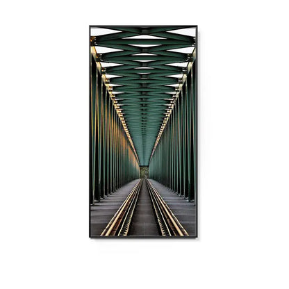 Minimalist beige abstract led wall lamp hallway framed art