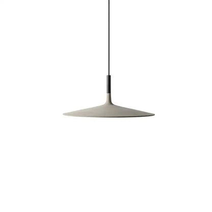 Minimalist beige cement ufo led pendant light for dining room