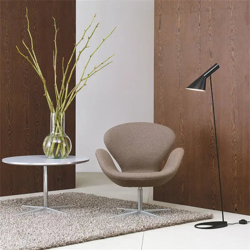 Minimalist black adjustable led floor lamp living room light