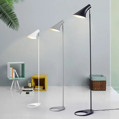 Minimalist black adjustable led floor lamp living room light