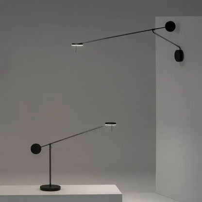 DecorBites™ Adjustable Swing Arm Black Wall Lamp for Bedroom & Study Room