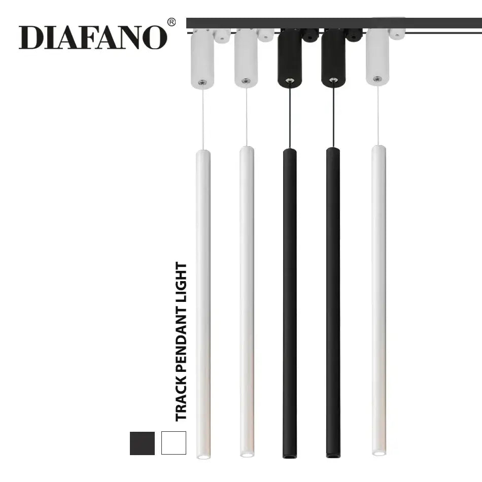 Minimalist black aluminum led ceiling rail track spotlights kitchen